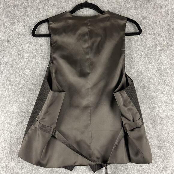 Stafford 3 Piece Suit Brown Striped Blazer 44R Pant 35x29 Vest Classic Career - Picture 10 of 16